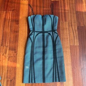 Blue midi dress